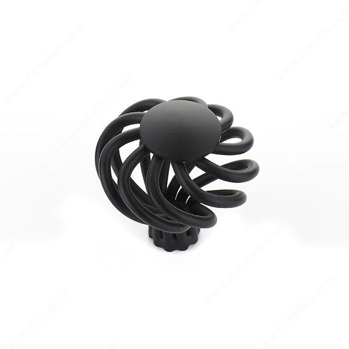 Traditional Metal Knob - 1023 Matte Black