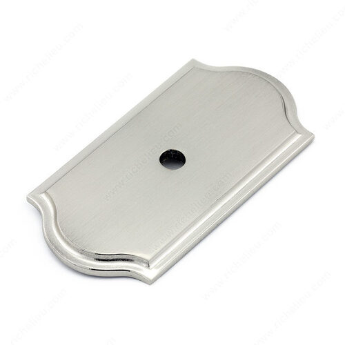 Transitional Metal Backplate for Knob - 1040 Brushed Nickel