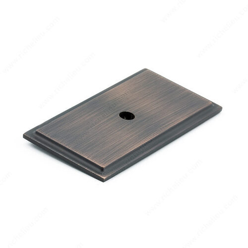 Transitional Metal Backplate for Knob - 1045 Oil-Rubbed Bronze