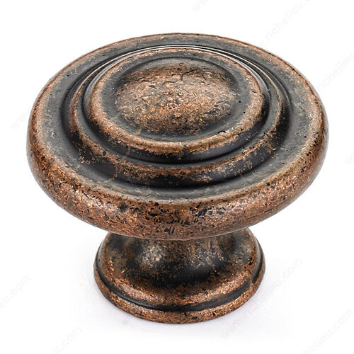 Traditional Metal Knob - 107 Antique Copper