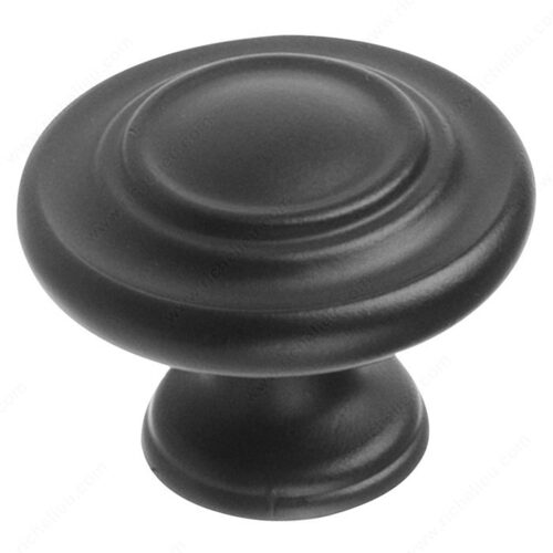 Traditional Metal Knob - 107 Matte Black