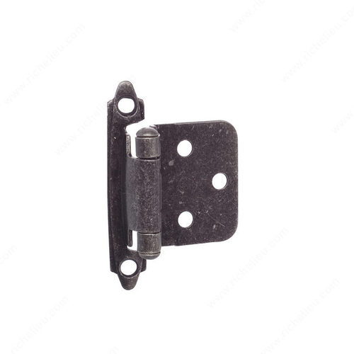 Semi-Concealed Self-Closing Hinge - 134 Wrought Iron