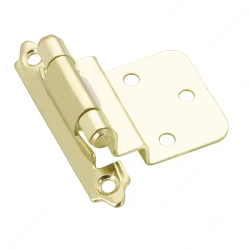 Semi-Concealed Self-Closing Hinge - 138 Brass