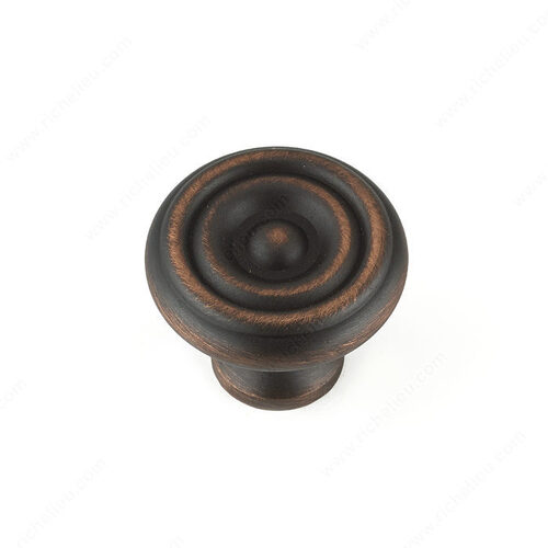 Traditional Brass Knob - 1430 Brushed Oil-Rubbed Bronze