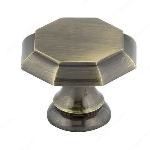 Transitional Brass Knob - 146 Antique English