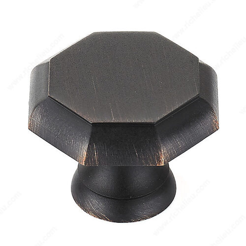 Transitional Brass Knob - 146 Brushed Oil-Rubbed Bronze