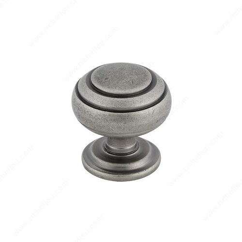 Traditional Metal Knob - 2030 Pewter