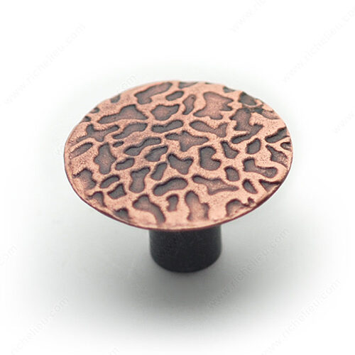 Traditional Metal Knob - 2056 Distressed Antique Copper