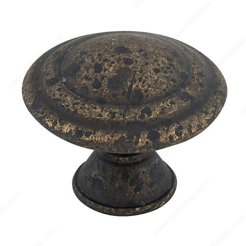 Traditional Metal Knob - 2063 Spotted Bronze