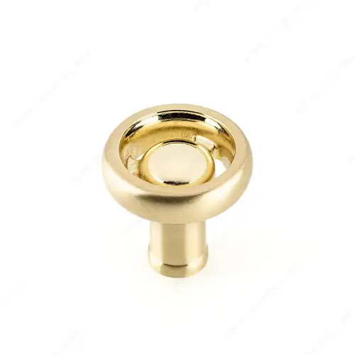 Eclectic Aluminum Knob - 2209 Satin Brass