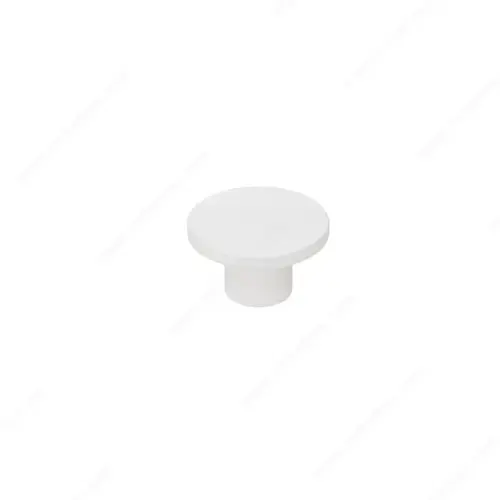 Modern Plastic Knob - 2247 White