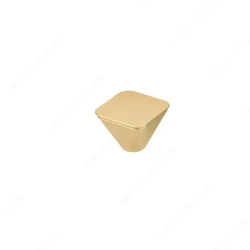 Modern Plastic Knob - 2347 Satin Gold