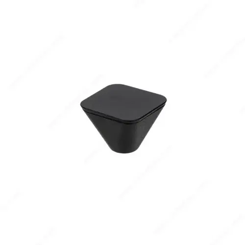 Modern Plastic Knob - 2347 Matte Black