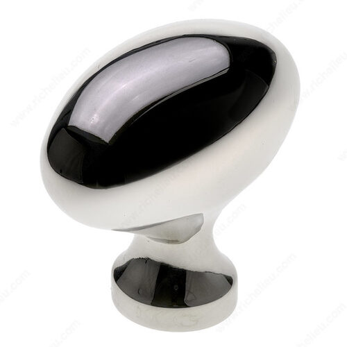 Traditional Metal Knob - 4443 Polished Nickel