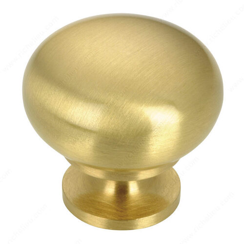 Modern Metal Knob - 5923 Satin Brass