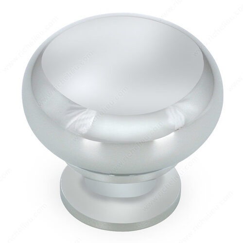 Traditional Brass Knob - 4923 Matte Chrome