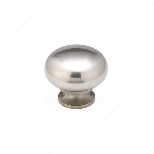 Traditional Metal Knob - 4923 Brushed Nickel