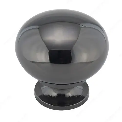 Traditional Brass Knob - 4923 Black Nickel