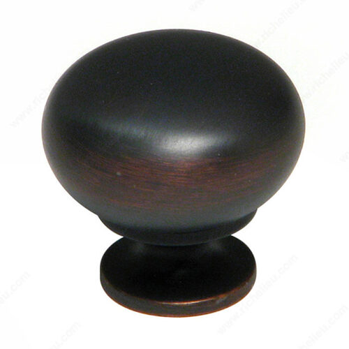 Traditional Brass Knob - 4923 Brushed Oil-Rubbed Bronze