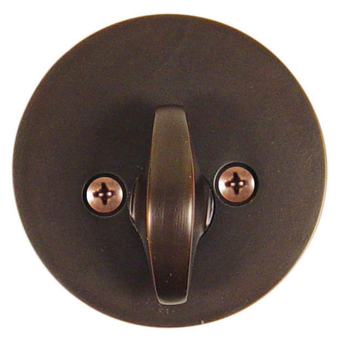 Modern Single Sided Deadbolt Oil Rubbed Bronze Finish