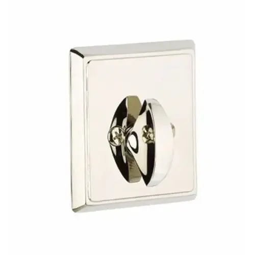 Rectangular Single Sided Deadbolt Bright Nickel Finish