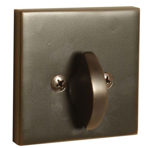 Emtek 8569US10B Square Single Sided Deadbolt Oil Rubbed Bronze Finish