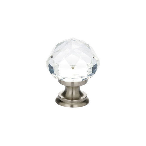 Diamond 1-1/4" Cabinet Knob Satin Nickel Finish