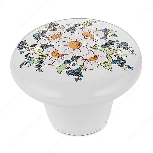 Eclectic Ceramic Knob - 6006 Flower Bouquet