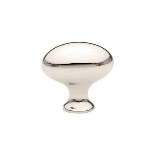 Egg 1-3/4" Cabinet Knob Bright Nickel Finish