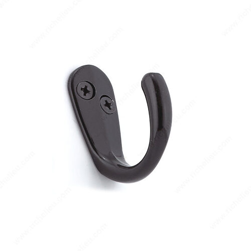 1-1/2 in Single Utility Hook - 6506 Black