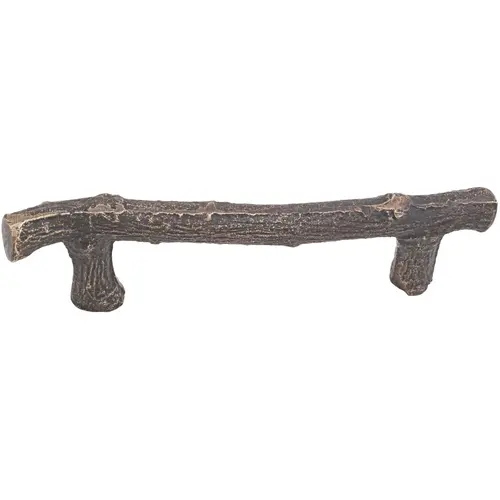 Twig Cabinet Pull 4" Center To Center Medium Bronze Finish