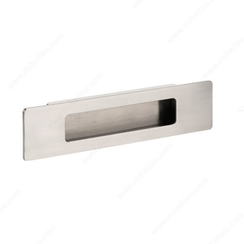 Modern Recessed Metal Pull - 7050 Brushed Nickel