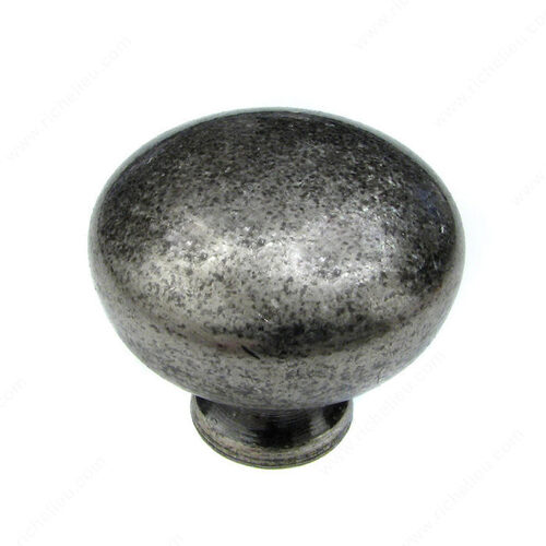 Traditional Metal Knob - 7091 Pewter