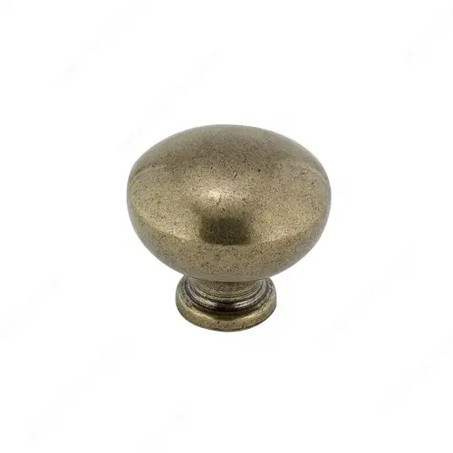 Traditional Metal Knob - 7091 Burnished Brass