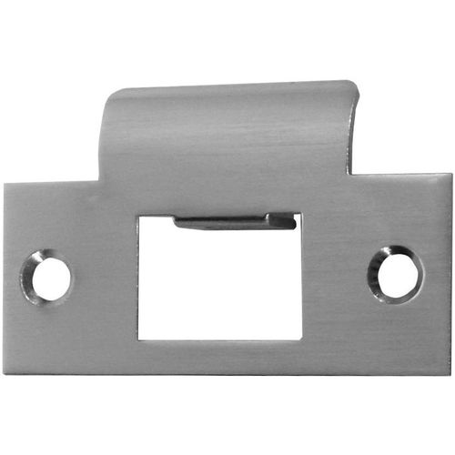 Square Corner T Strike Satin Nickel Finish