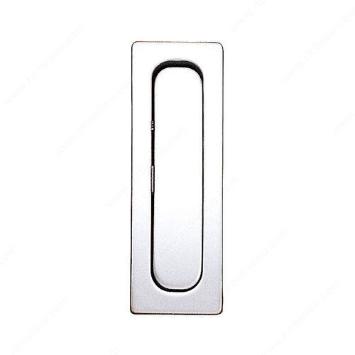 Modern Recessed Metal Pull - 7211 Matte Chrome