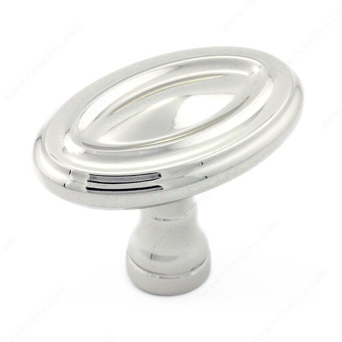 Traditional Metal Knob - 7404 Polished Nickel