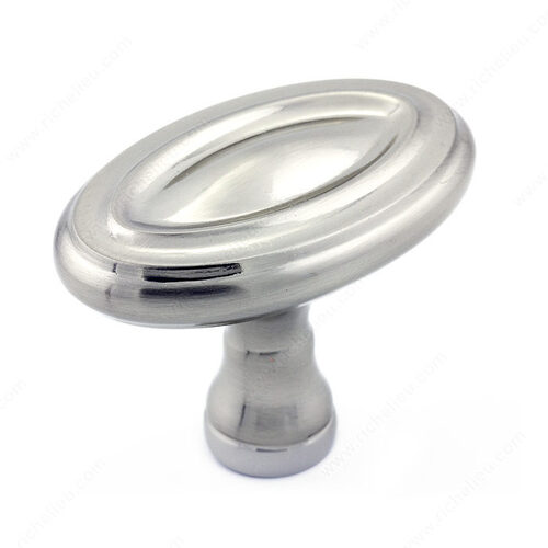 Traditional Metal Knob - 7404 Brushed Nickel