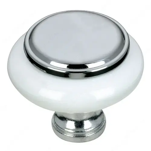 Eclectic Metal and Ceramic Knob - 7624