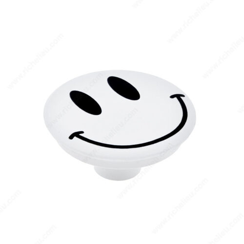 Modern Plastic Knob - 7625 Smile