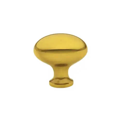 Egg 1-3/4" Cabinet Knob Bright Brass Finish