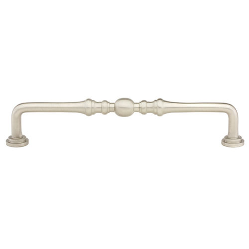 Spindle Cabinet Pull 3" Center To Center Satin Nickel Finish