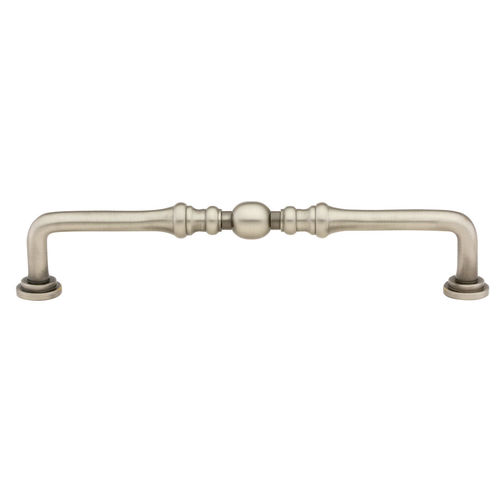 Spindle Cabinet Pull 6" Center To Center Antique Nickel Finish