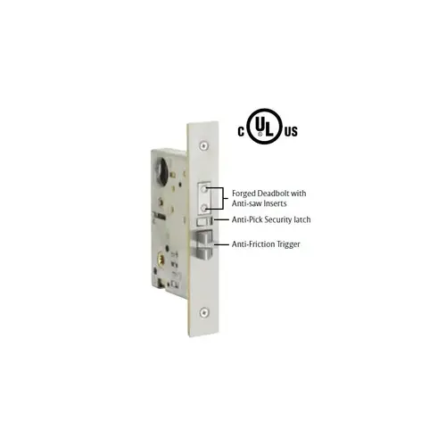 Extended Brass Strike Plate for Mortise Locks Satin Nickel Finish