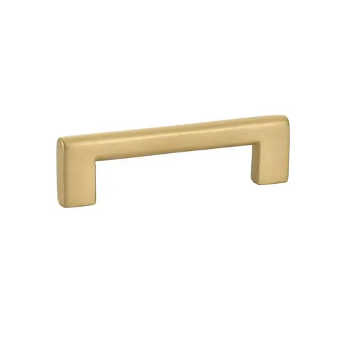 Trail Cabinet Pull 6" Center To Center Satin Brass Finish