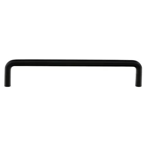 Wire Cabinet Pull 6" Center To Center Flat Black Finish