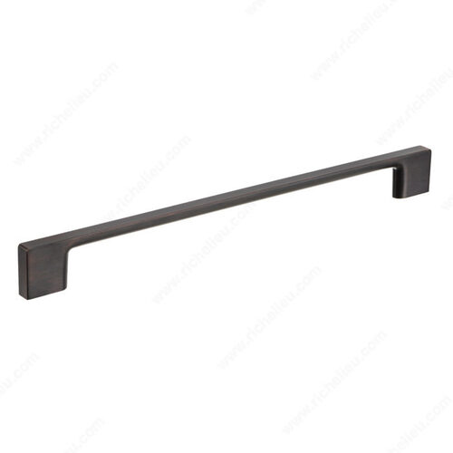 Richelieu Hardware BP8160457BORB Modern Metal Pull - 8160 Brushed Oil-Rubbed Bronze