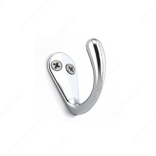 1-1/2 in Single Utility Hook - 818 Chrome