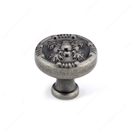 Traditional Metal Knob - 8261 Pewter