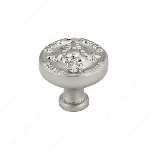 Traditional Metal Knob - 8261 Brushed Nickel